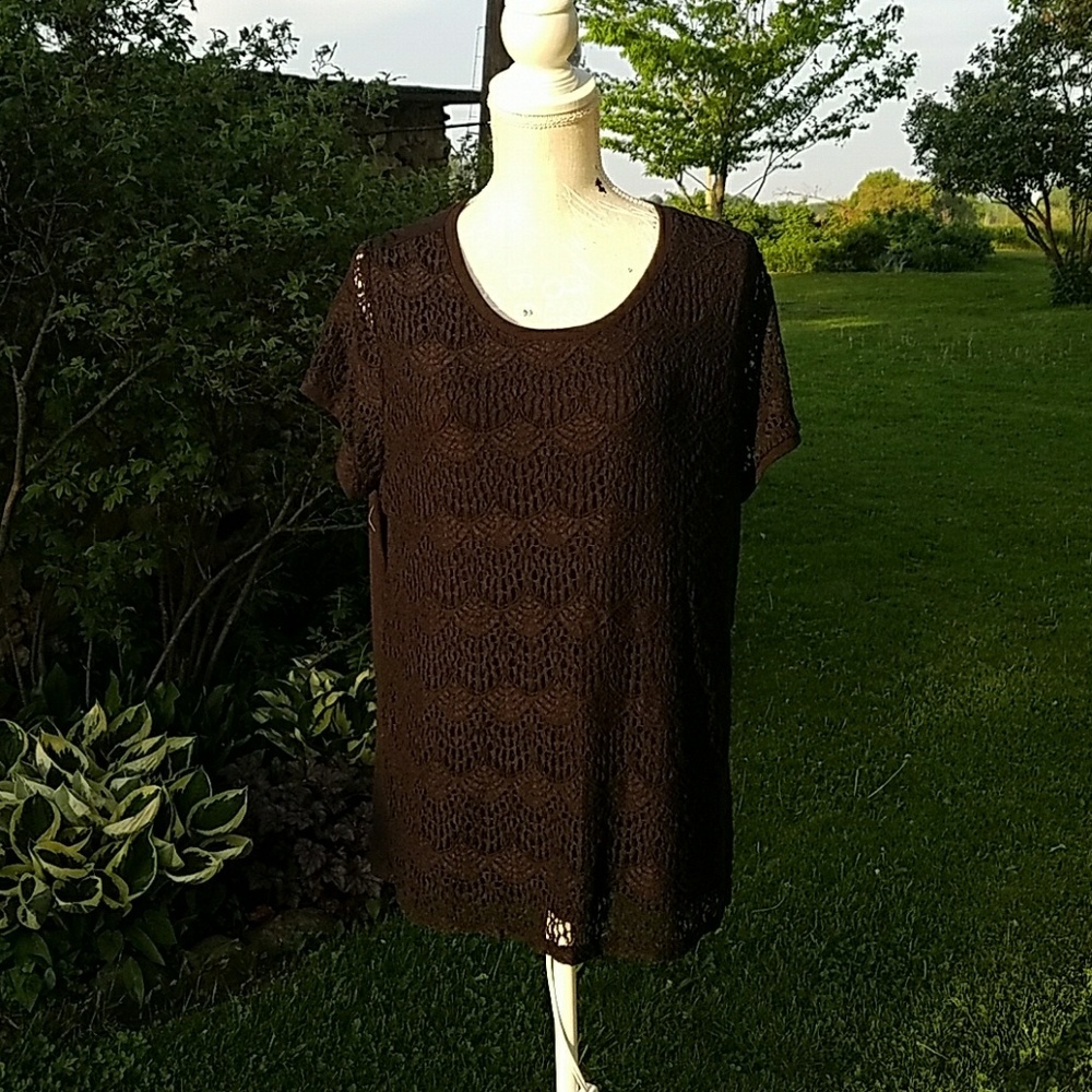 Black lace Liz Claiborne top